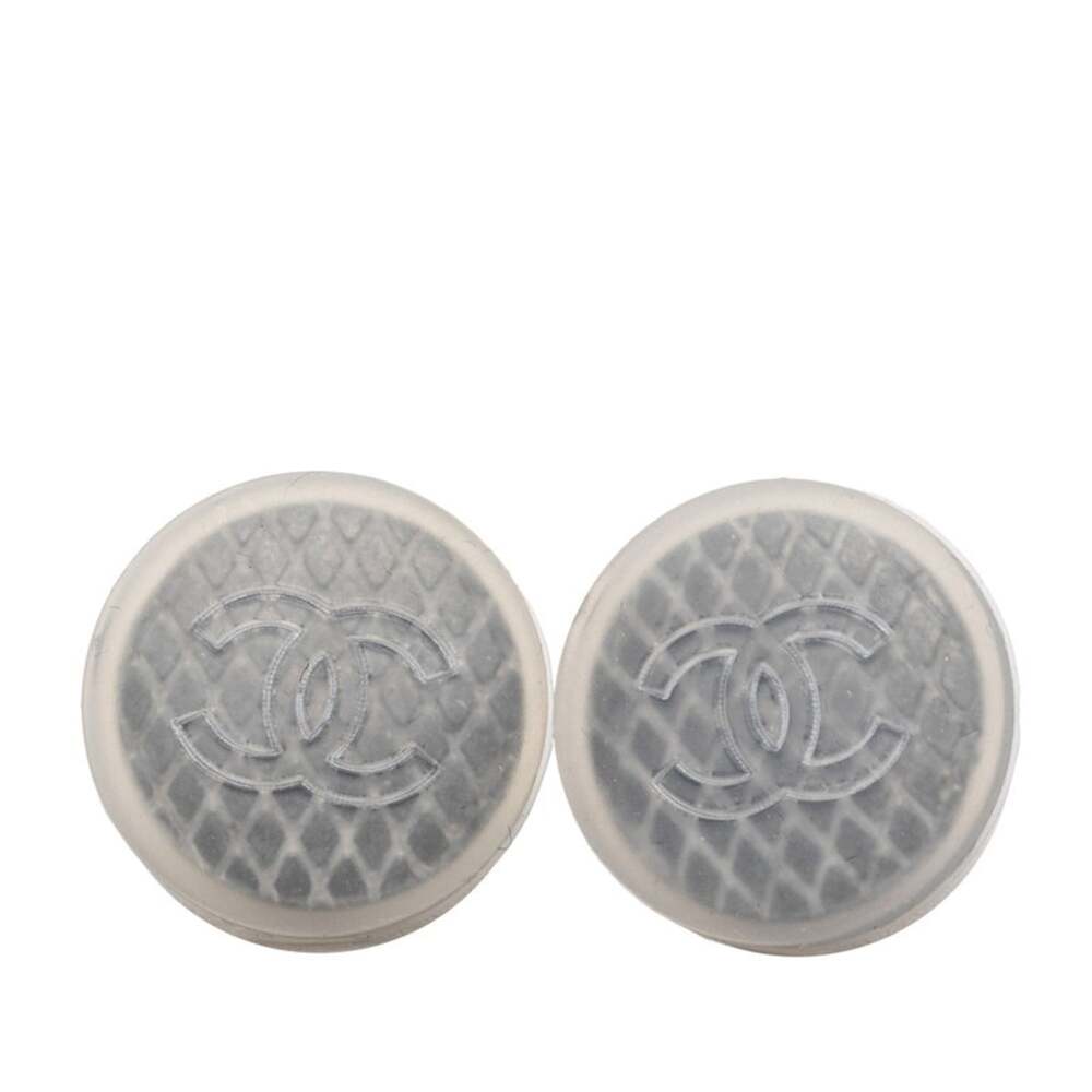 Chanel Cc Logo Earrings Silver-Tone #246911C54B